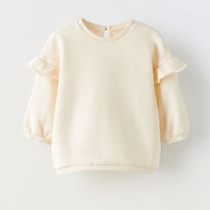 NWT Zara Toddler RUFFLED SWEATSHIRT 12-18 month